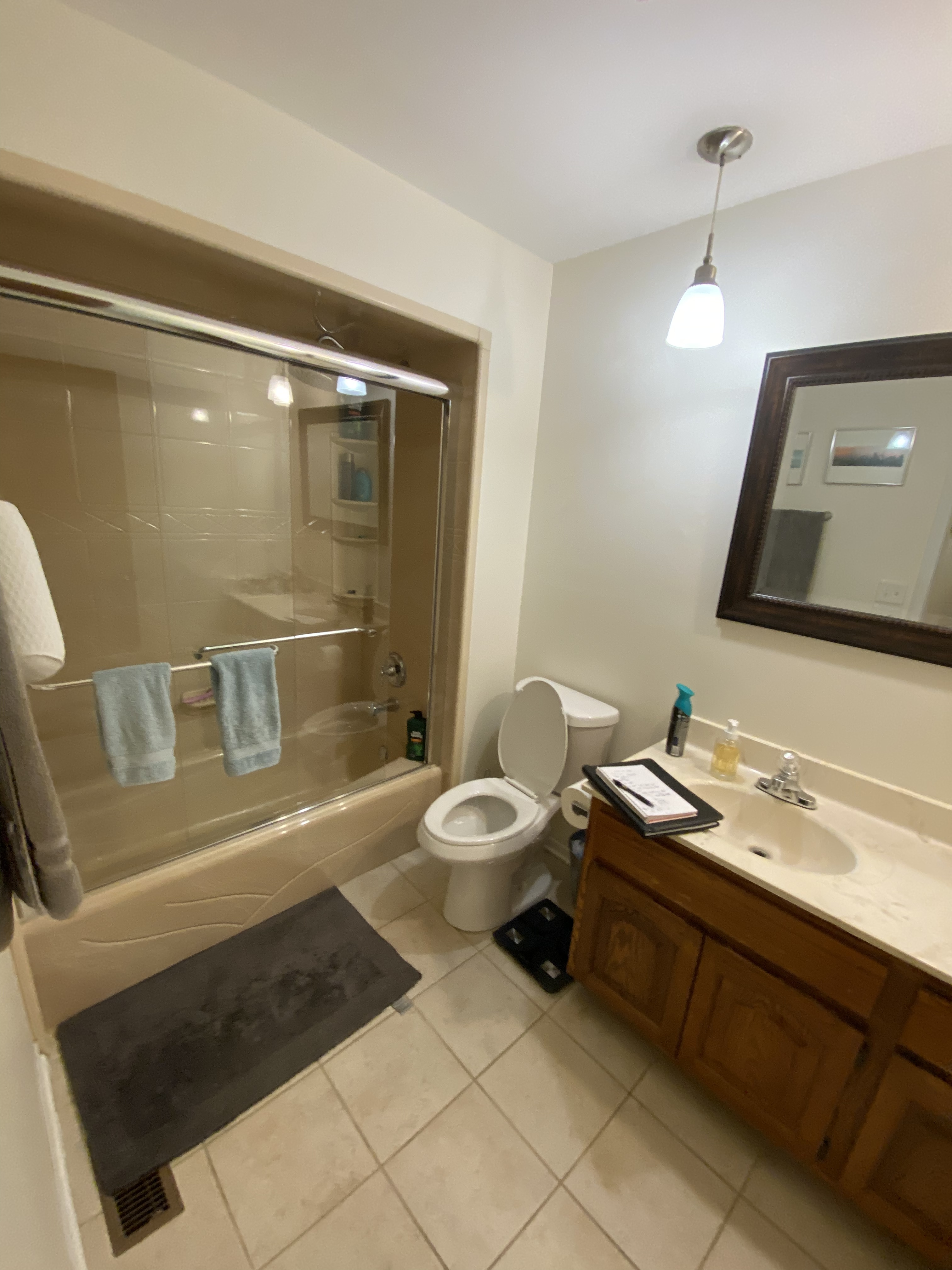 Complete bathroom makeover before renovation